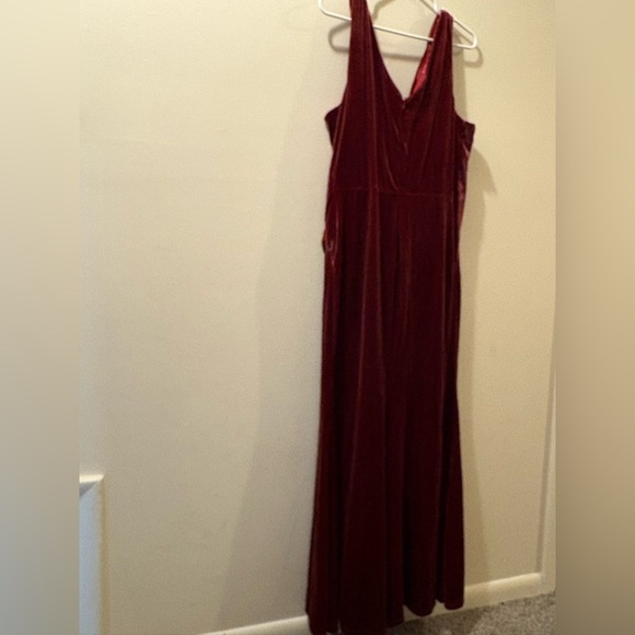 Revelry velvet Maxi Dress - size 12 - bridesmaid dress - Dawson - Vneck - Picture 7 of 8